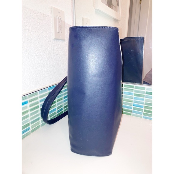 TELFAR MEDIUM Shopping Bag - NAVY 15” x 19” Shopper Tote - Picture 7 of 15